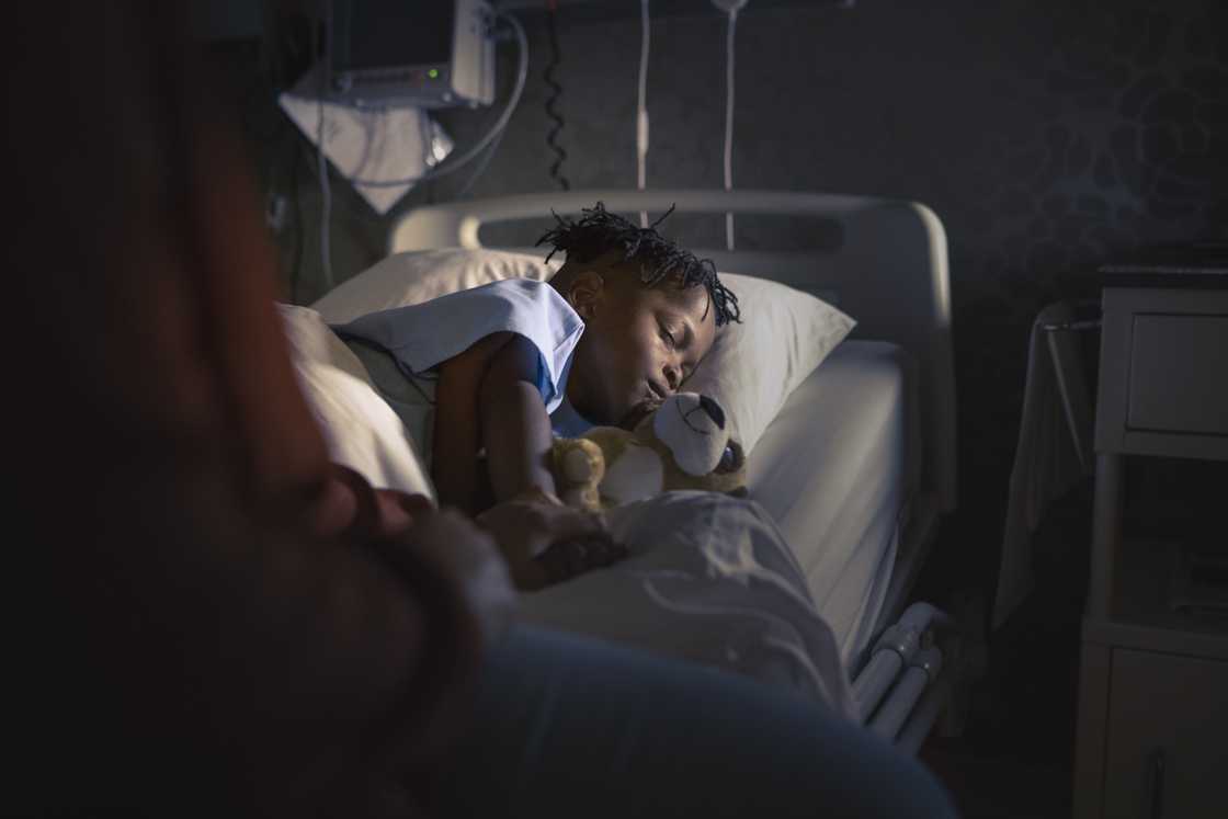 A boy in hospital A boy in hospital