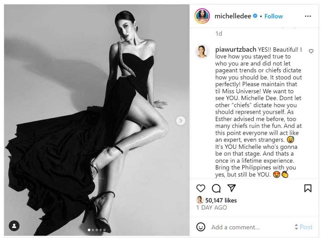 Pia Wurtzbach, may makahulugang payo kay Michelle Dee: “Dont let other ‘chiefs’ dictate you” Pia Wurtzbach, may makahulugang payo kay Michelle Dee: “Dont let other ‘chiefs’ dictate you”