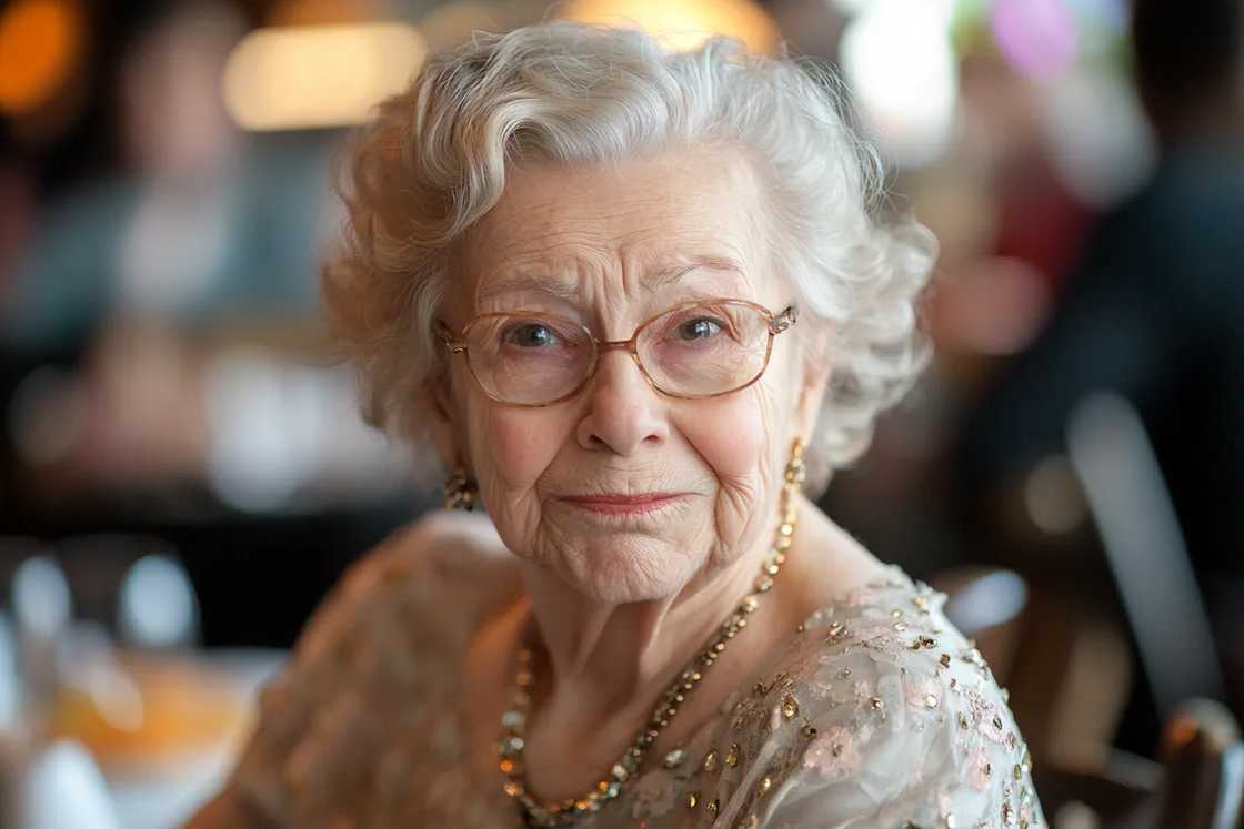 A worried elderly woman A worried elderly woman