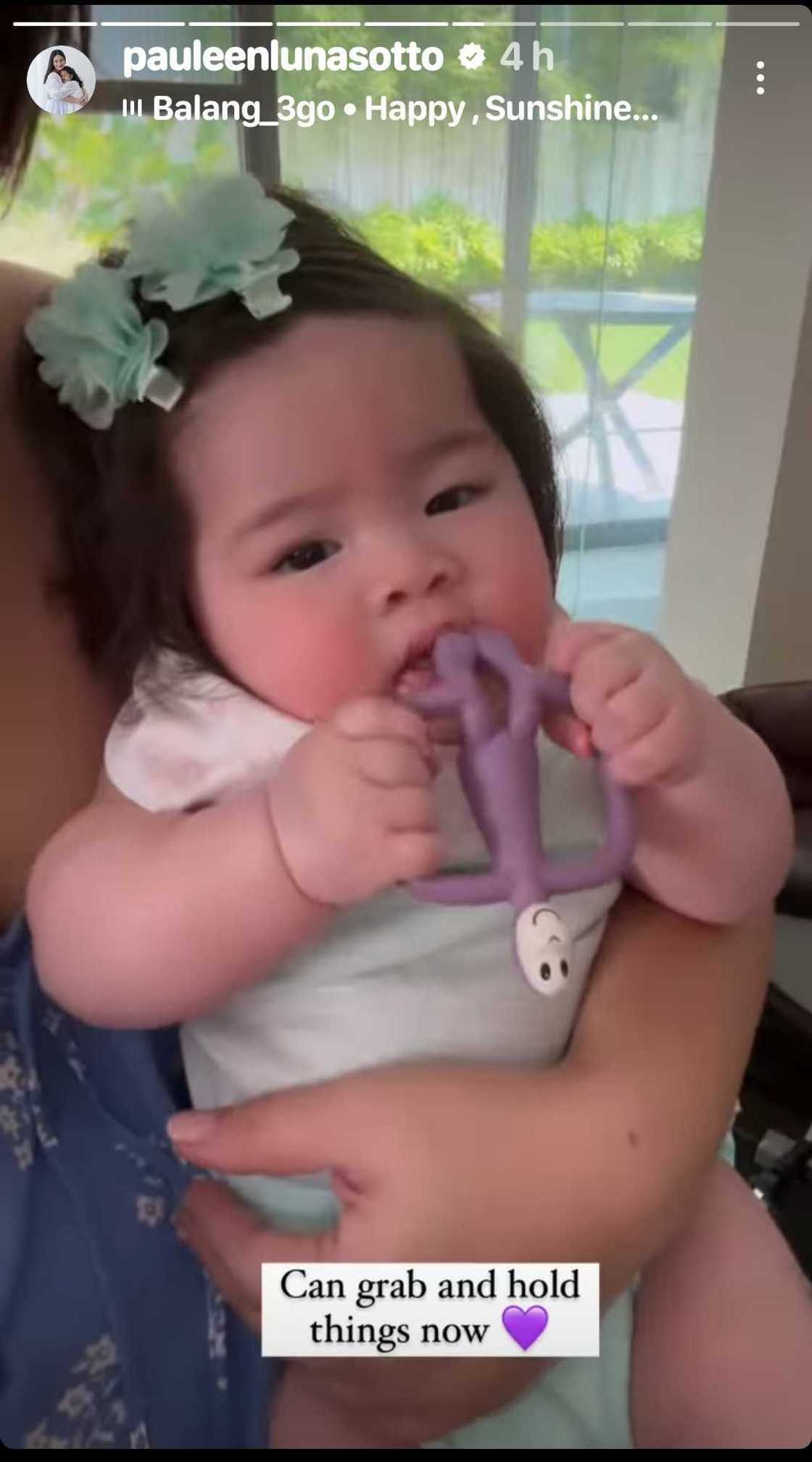 Pauleen Luna shares Baby Mochi's new milestone: "Can grab and hold things now"