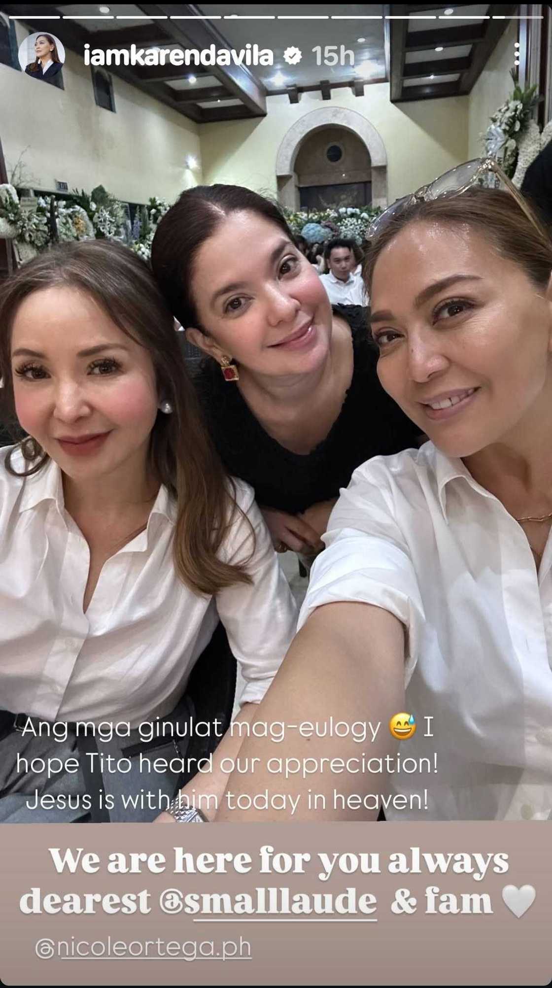 Karen Davila, ipinasilip ang burol ng ama ni Small Laude