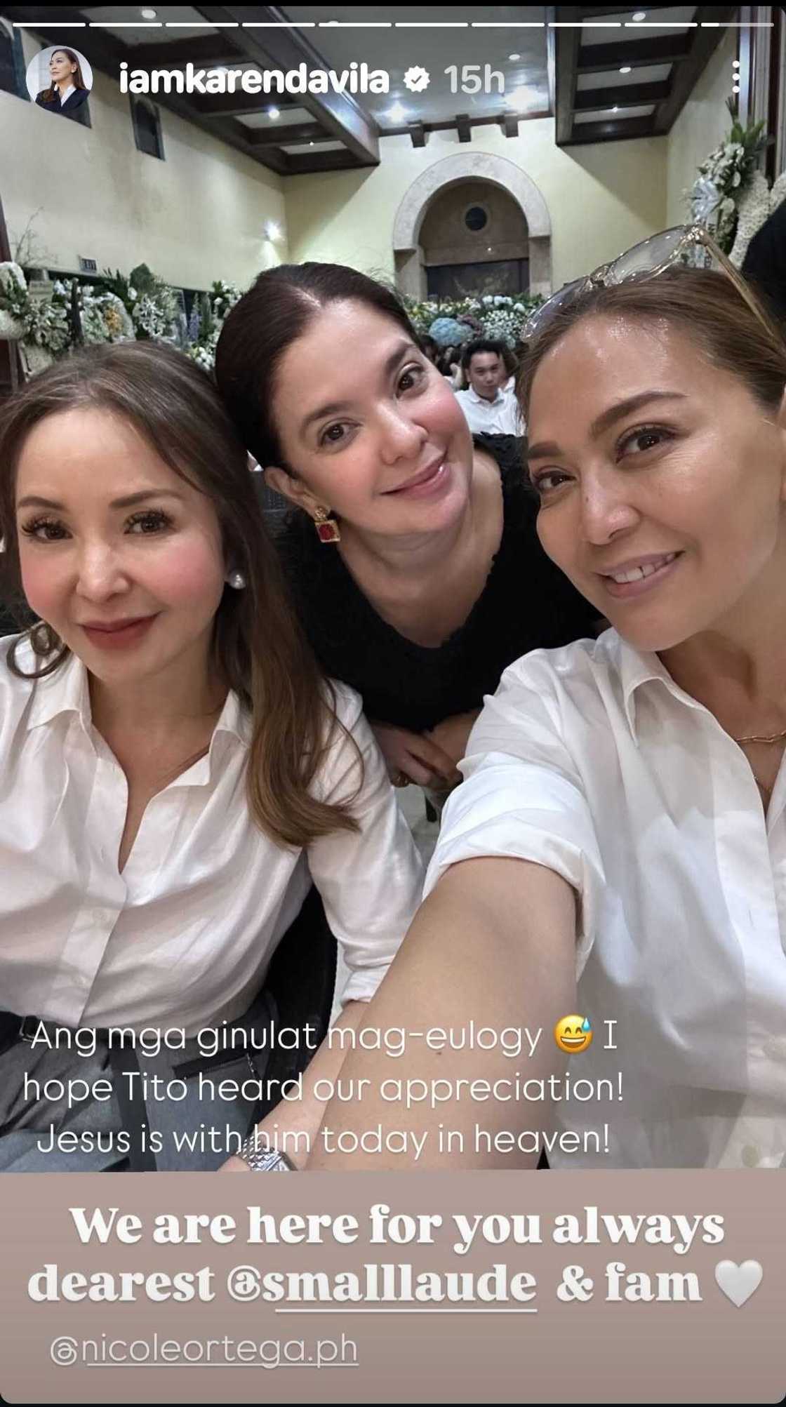 Karen Davila, ipinasilip ang burol ng ama ni Small Laude Karen Davila, ipinasilip ang burol ng ama ni Small Laude