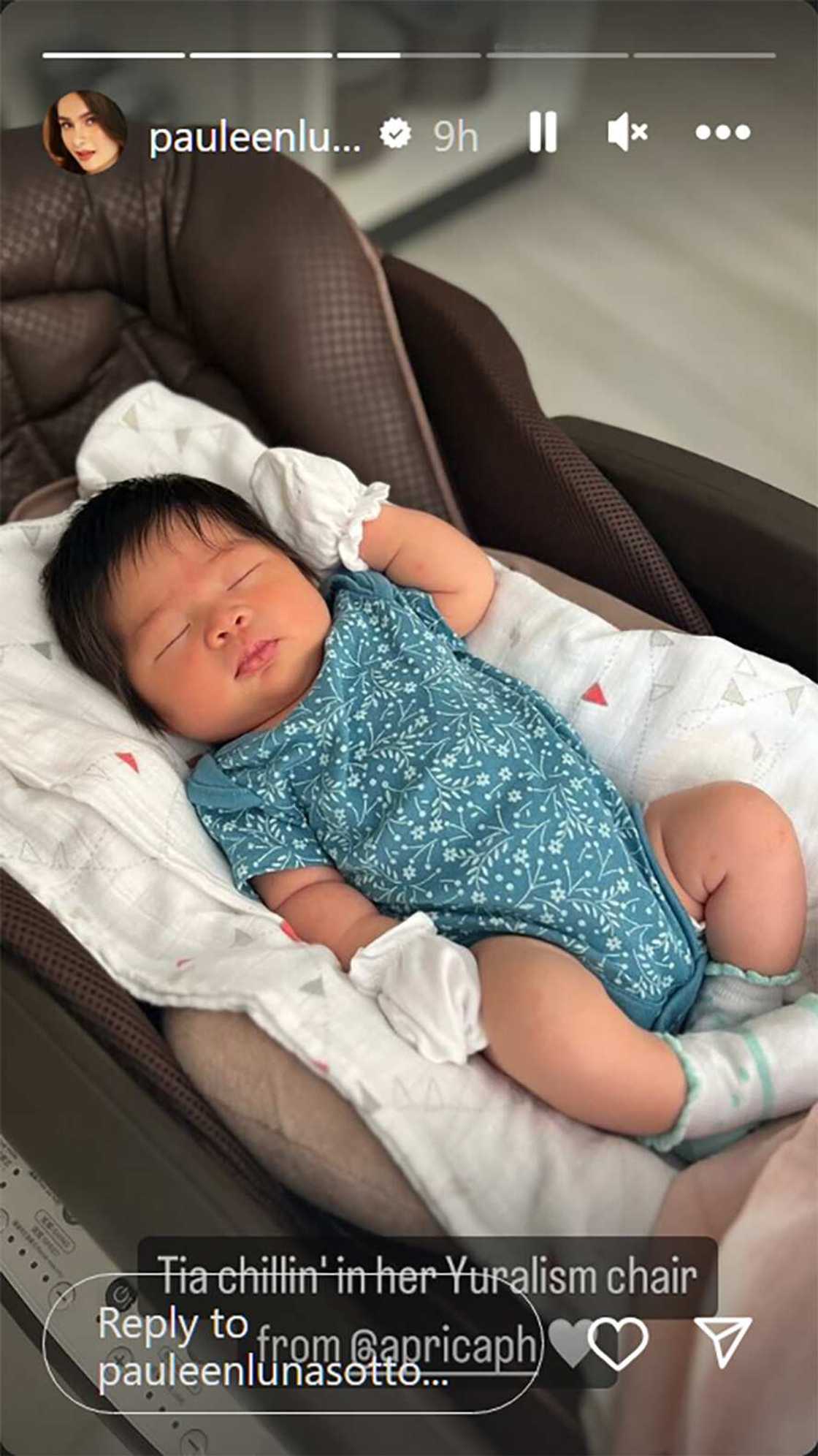 Pauleen Luna, ipinakita ang pic ng cute at malusog na Baby Tia: "Tia chillin" Pauleen Luna, ipinakita ang pic ng cute at malusog na Baby Tia: "Tia chillin"