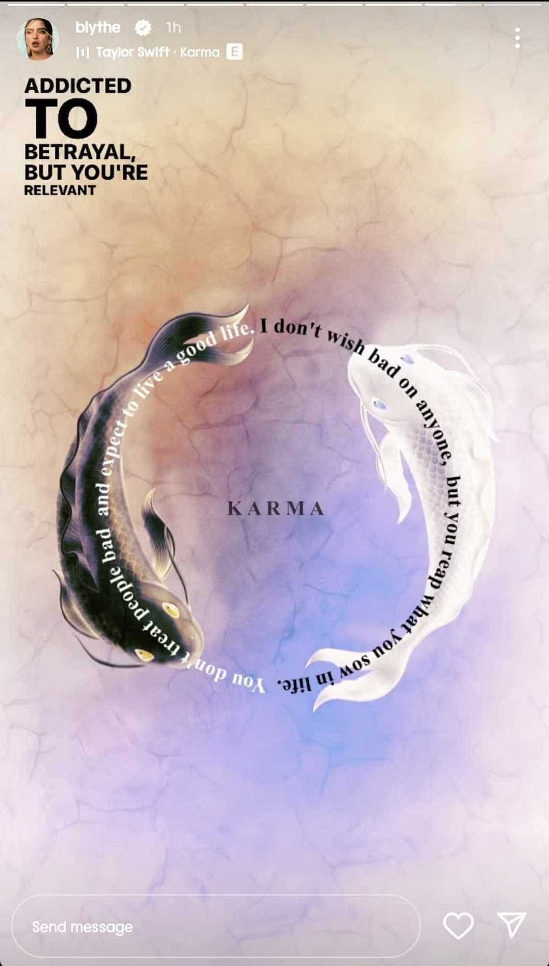 Andrea Brillantes shares a quote about karma: "You reap what you sow" Andrea Brillantes shares a quote about karma: "You reap what you sow"