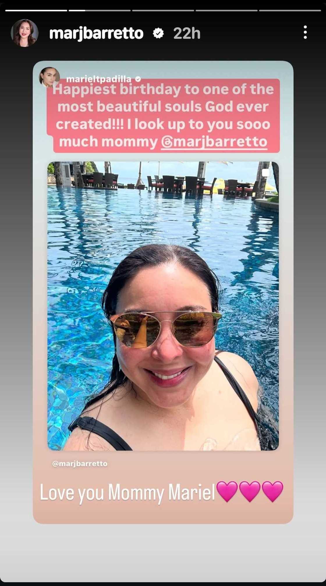 Mariel Padilla, may nakakaantig na birthday message para kay Marjorie Barretto Mariel Padilla, may nakakaantig na birthday message para kay Marjorie Barretto
