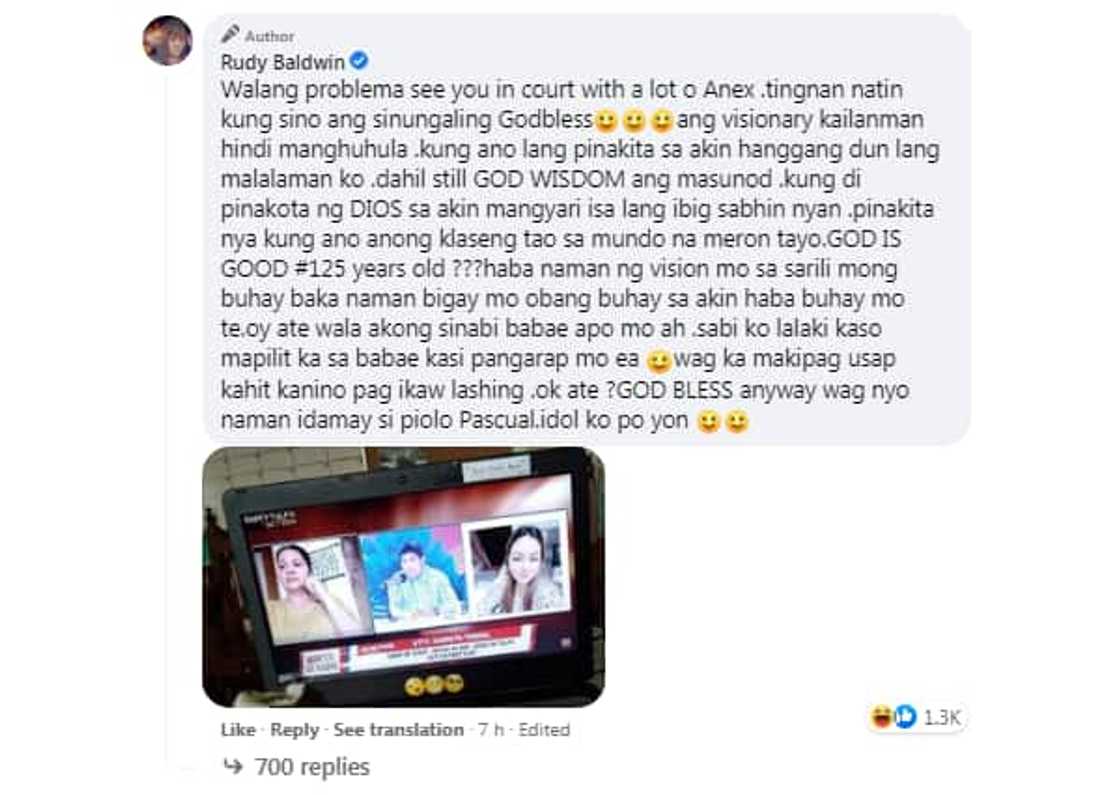 Rudy Baldwin hiniling na ‘wag idamay si Piolo Pascual matapos siyang ipa-Tulfo Rudy Baldwin hiniling na ‘wag idamay si Piolo Pascual matapos siyang ipa-Tulfo