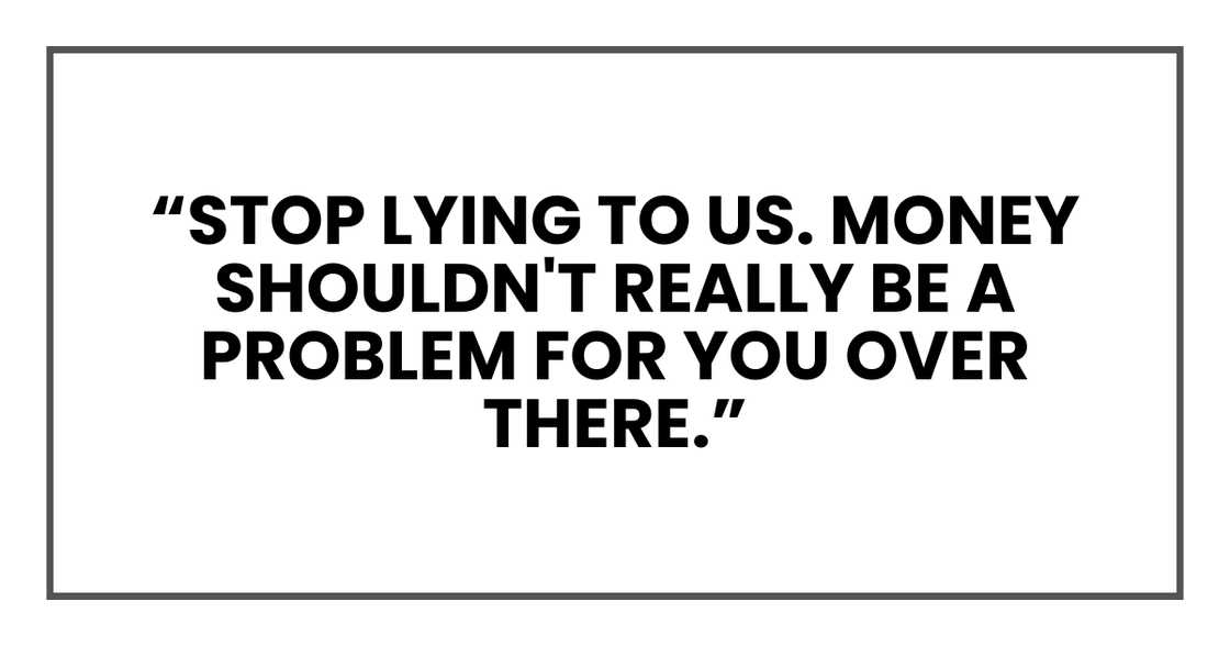 Family disbelief on the phone.