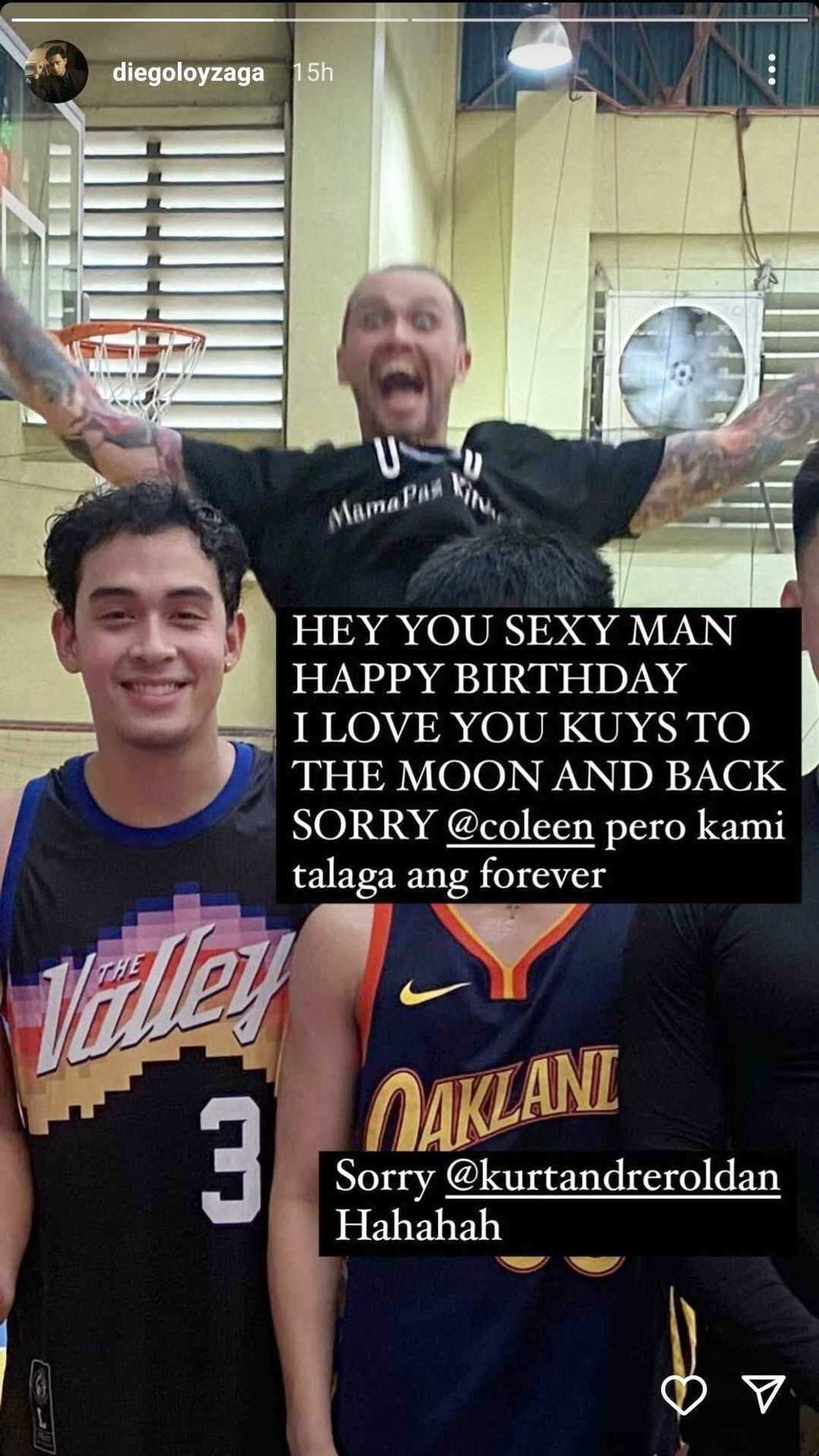 Diego Loyzaga posts hilarious birthday message for Billy Crawford: "Sorry Coleen" Diego Loyzaga posts hilarious birthday message for Billy Crawford: "Sorry Coleen"