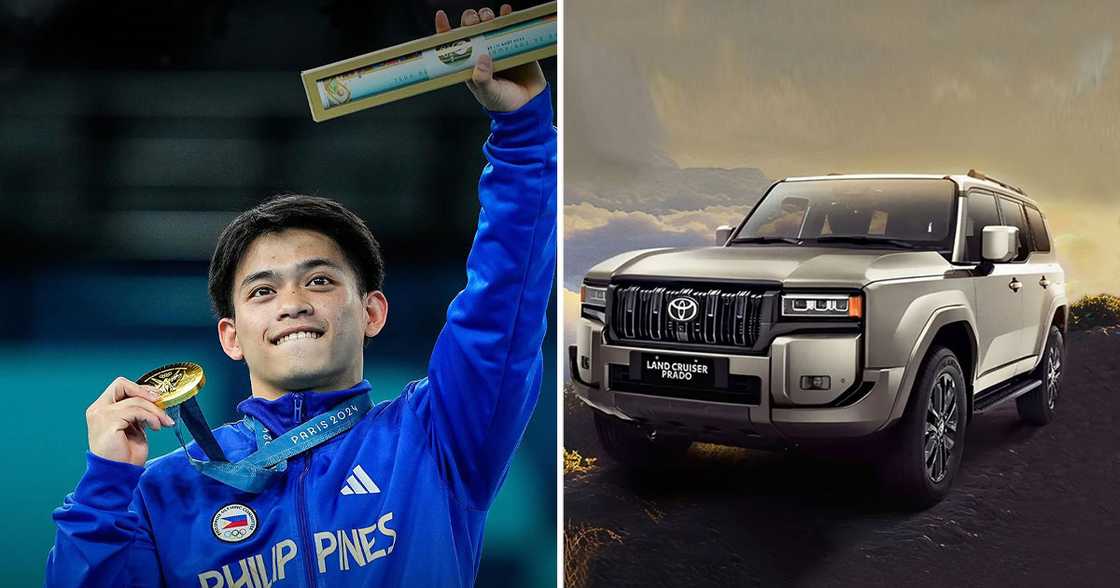Carlos Yulo, may bago at bonggang Land Cruiser na mula Toyota Motor Philippines Carlos Yulo, may bago at bonggang Land Cruiser na mula Toyota Motor Philippines