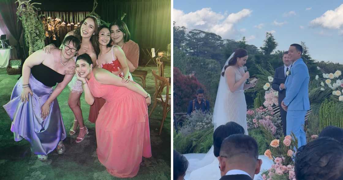 Dani Barretto, ipinasilip ilang mga tagpo sa garden wedding ni Michele Gumabao