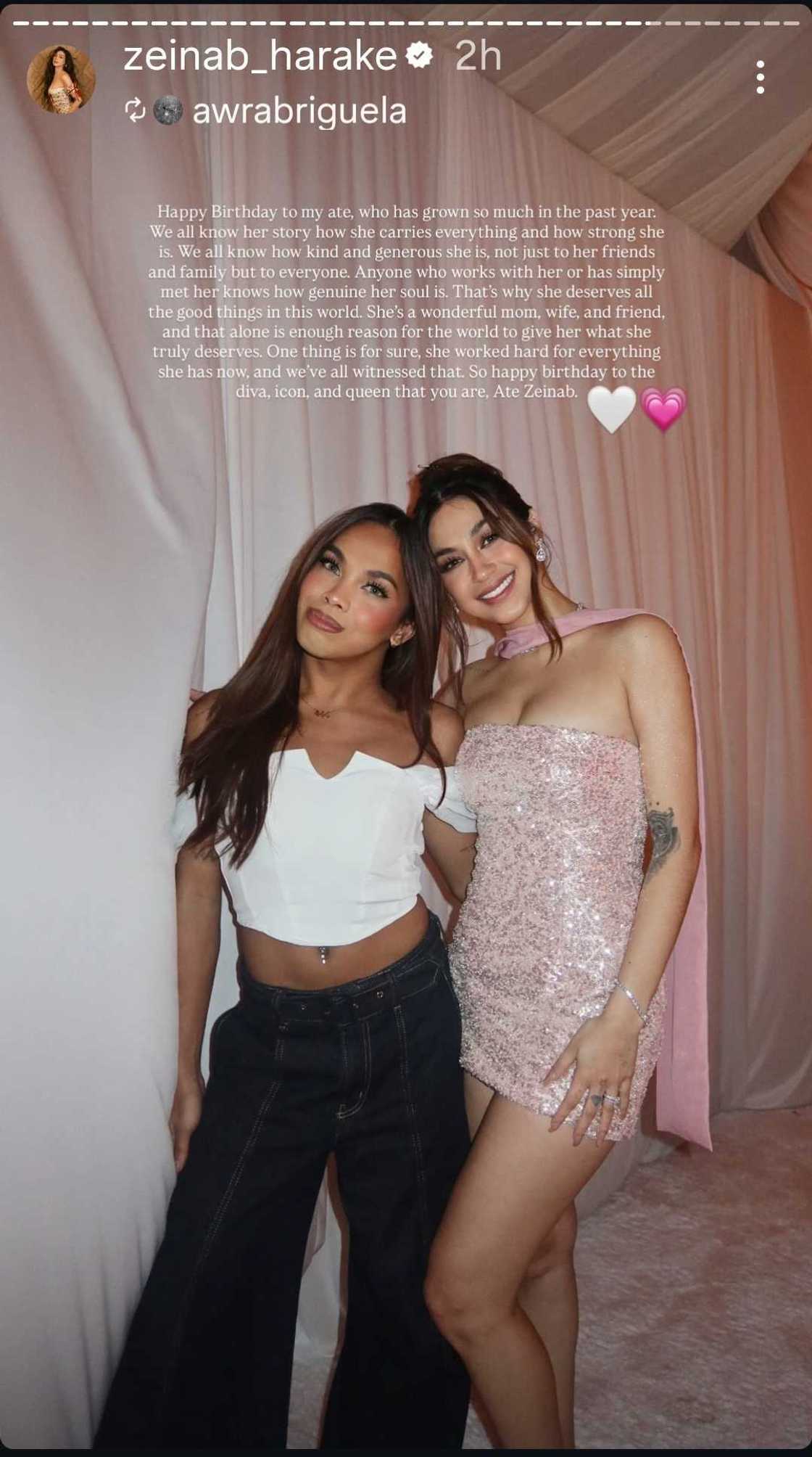 Awra Briguela honors Zeinab Harake with heartfelt birthday message Awra Briguela honors Zeinab Harake with heartfelt birthday message