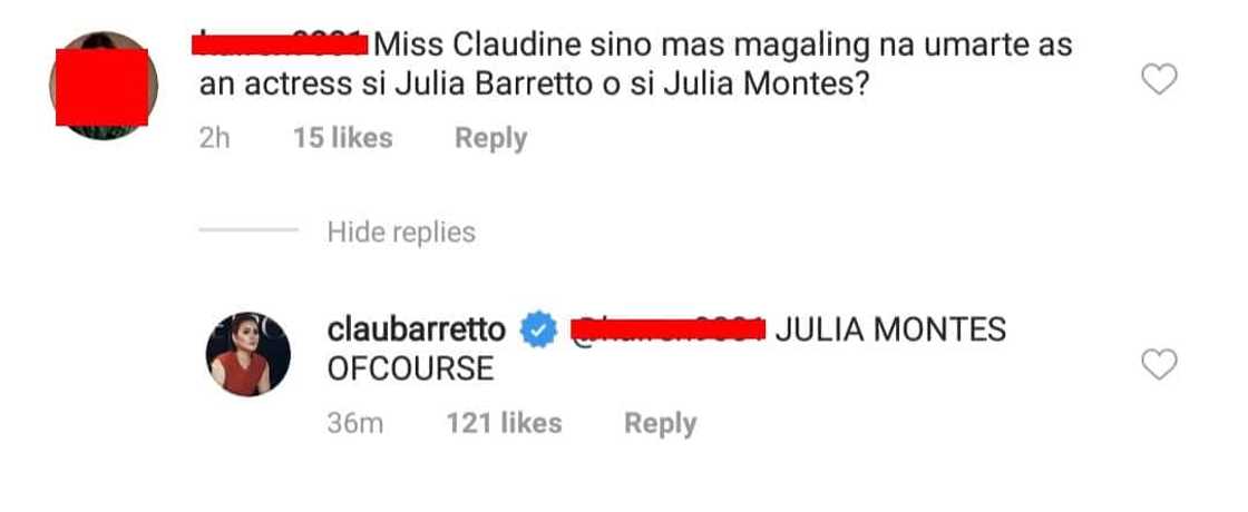 Claudine Barretto bravely said Julia Montes is better than niece Julia Barretto