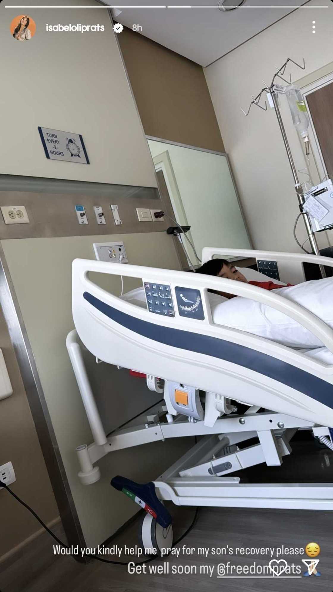 Isabel Oli, humingi ng dasal para sa recovery ng kanyang anak na si Freedom Isabel Oli, humingi ng dasal para sa recovery ng kanyang anak na si Freedom