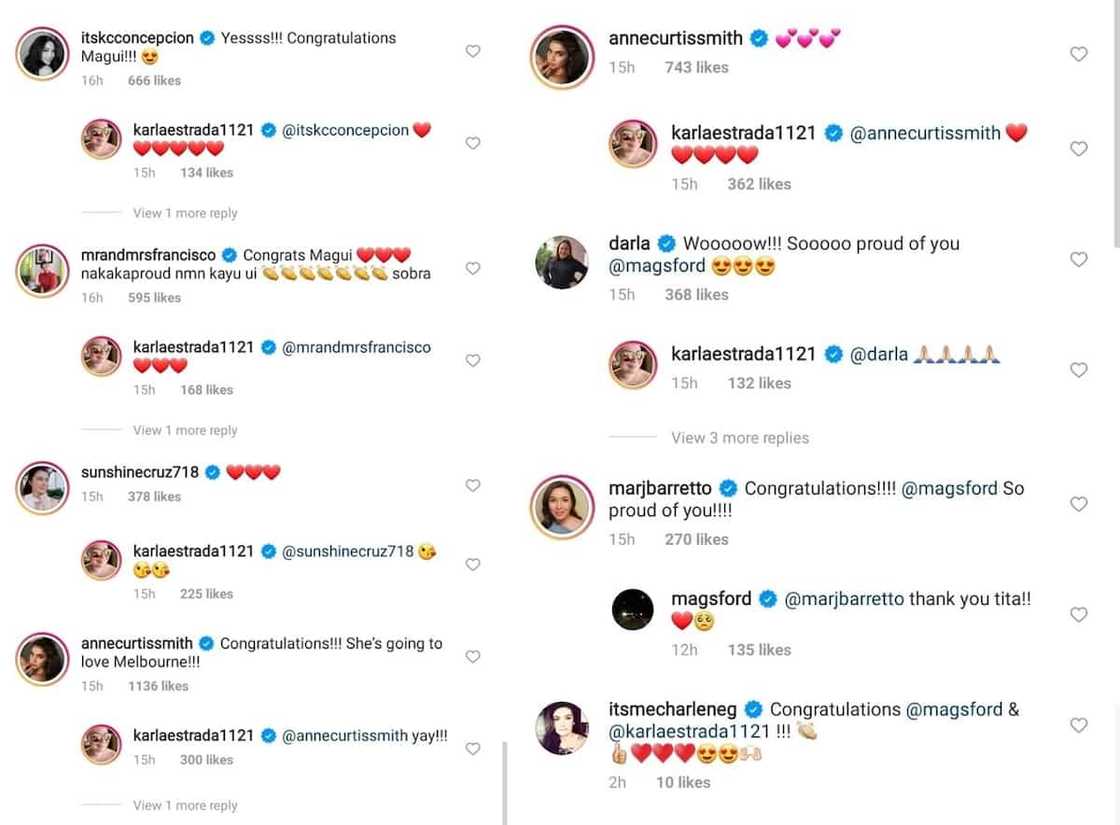 Karla Estrada congratulates daughter Magui for getting into university; celebrities react Karla Estrada congratulates daughter Magui for getting into university; celebrities react