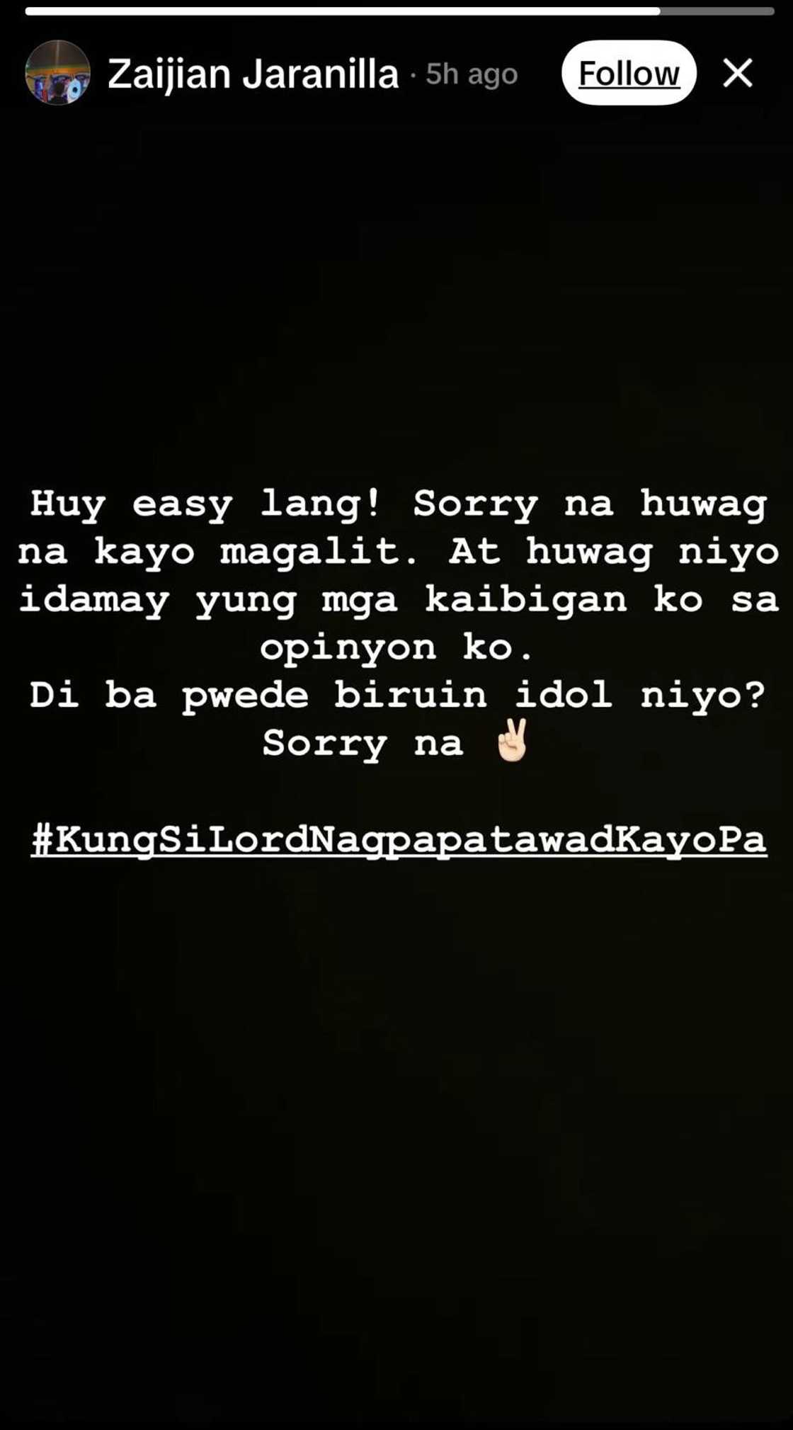 Zaijian Jaranilla, humingi ng paumanhin matapos mabatikos sa biro tungkol kay Dustin Zaijian Jaranilla, humingi ng paumanhin matapos mabatikos sa biro tungkol kay Dustin