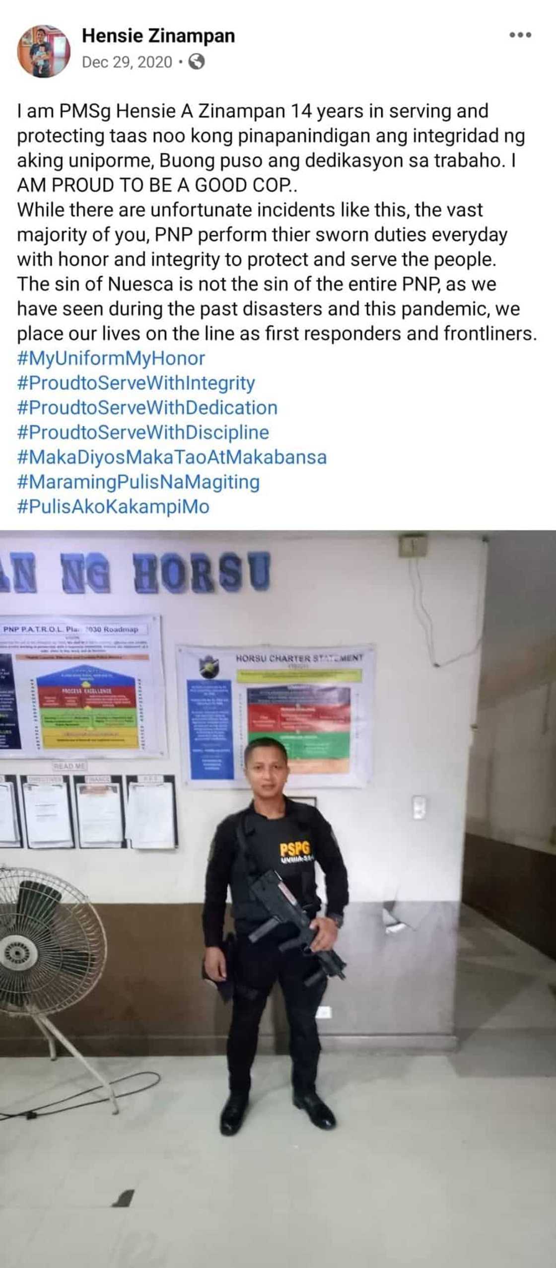 Pulis na bumaril sa 52-anyos na lola, nag-viral ang lumang "good cop" post Pulis na bumaril sa 52-anyos na lola, nag-viral ang lumang "good cop" post