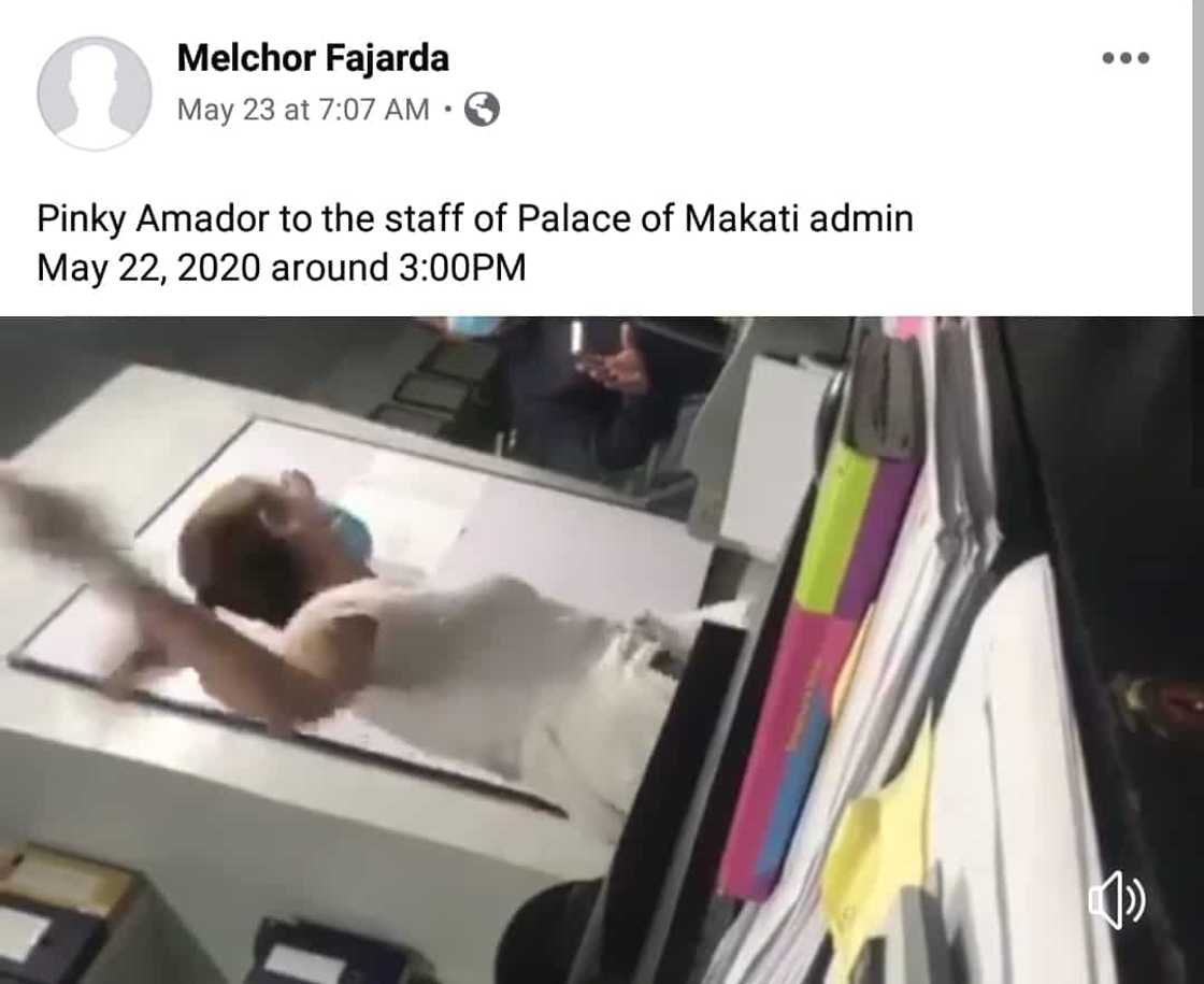 Video of Pinky Amador yelling at hotel staff goes viral, actress complains about being exposed to PUMs Video of Pinky Amador yelling at hotel staff goes viral, actress complains about being exposed to PUMs