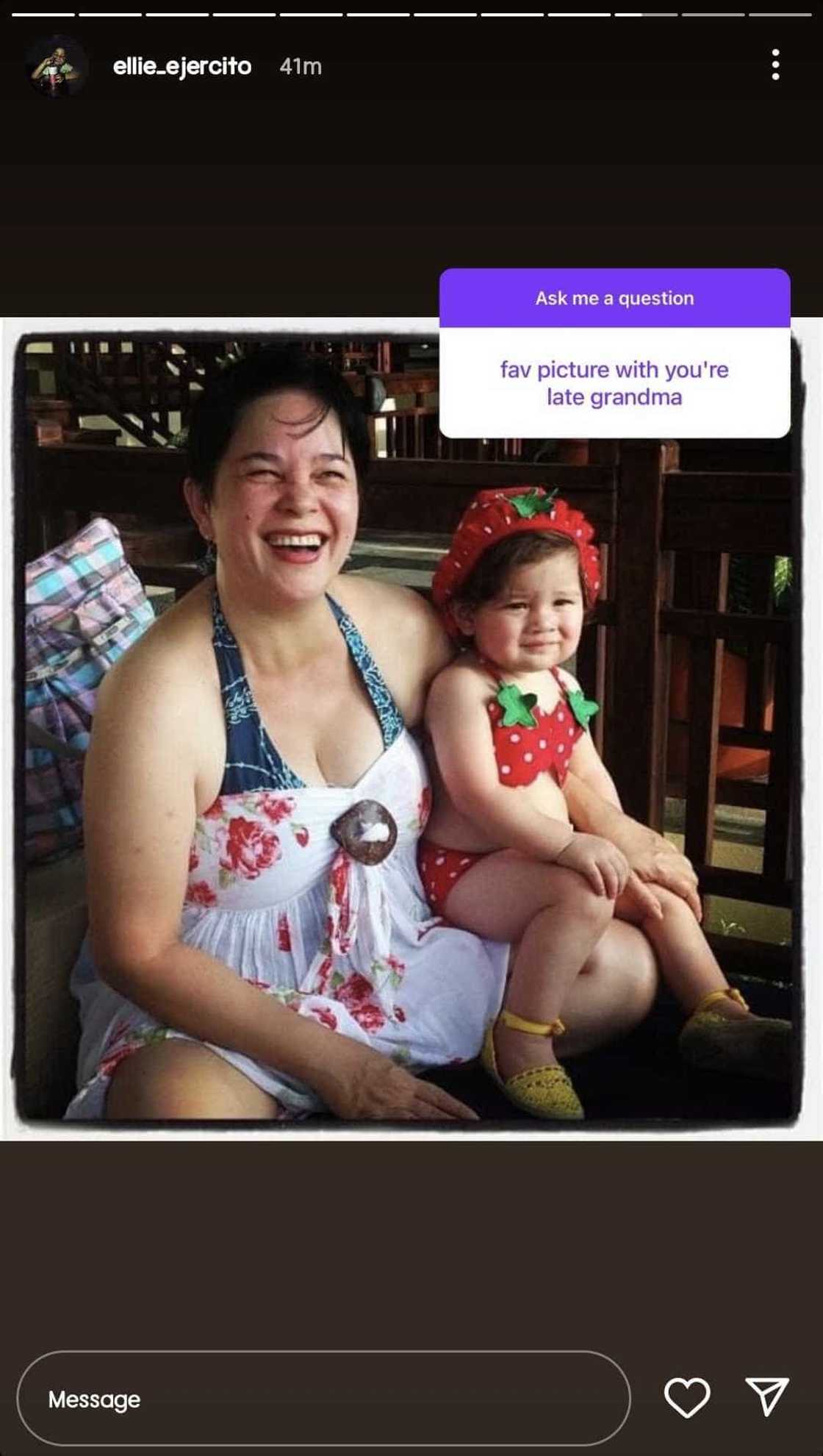 Ellie Ejercito, nagpa-Q&A; ipinakita ang favorite pics niya kasama ang pamilya Ellie Ejercito, nagpa-Q&A; ipinakita ang favorite pics niya kasama ang pamilya