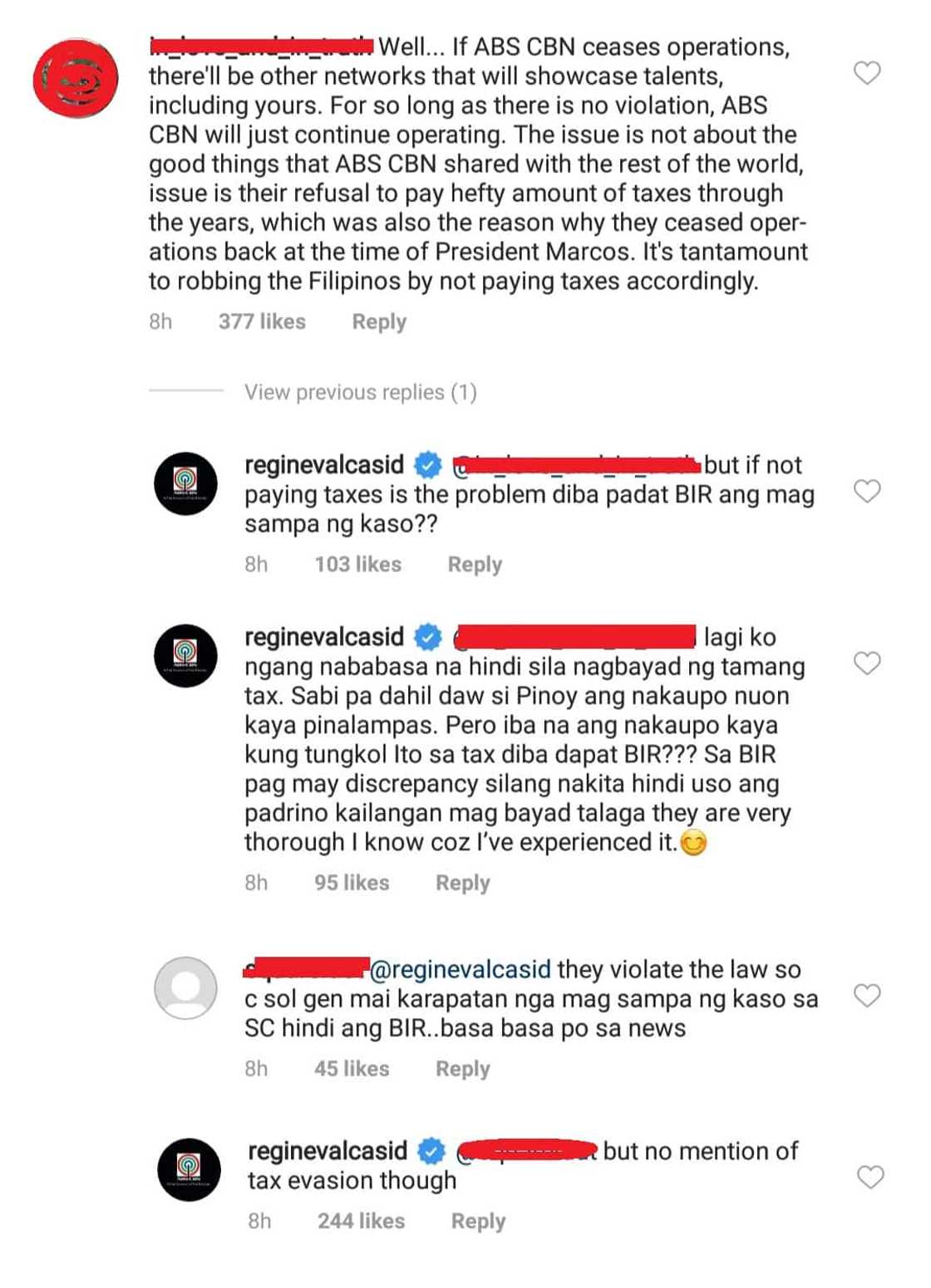 Regine Velasquez lectures netizens who accused ABS-CBN of unpaid tax Regine Velasquez lectures netizens who accused ABS-CBN of unpaid tax
