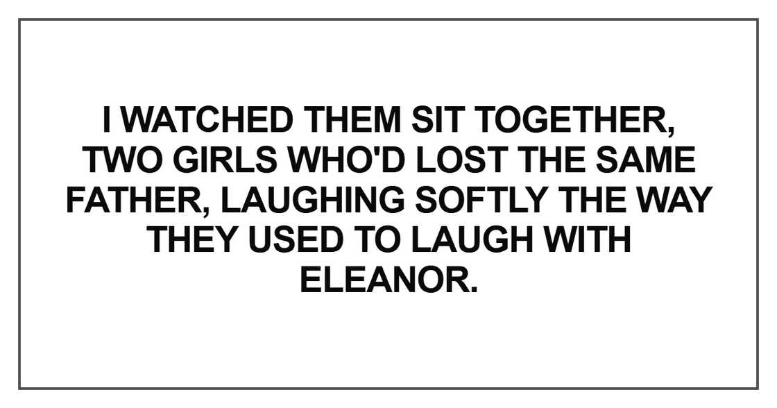 I watched them sit together