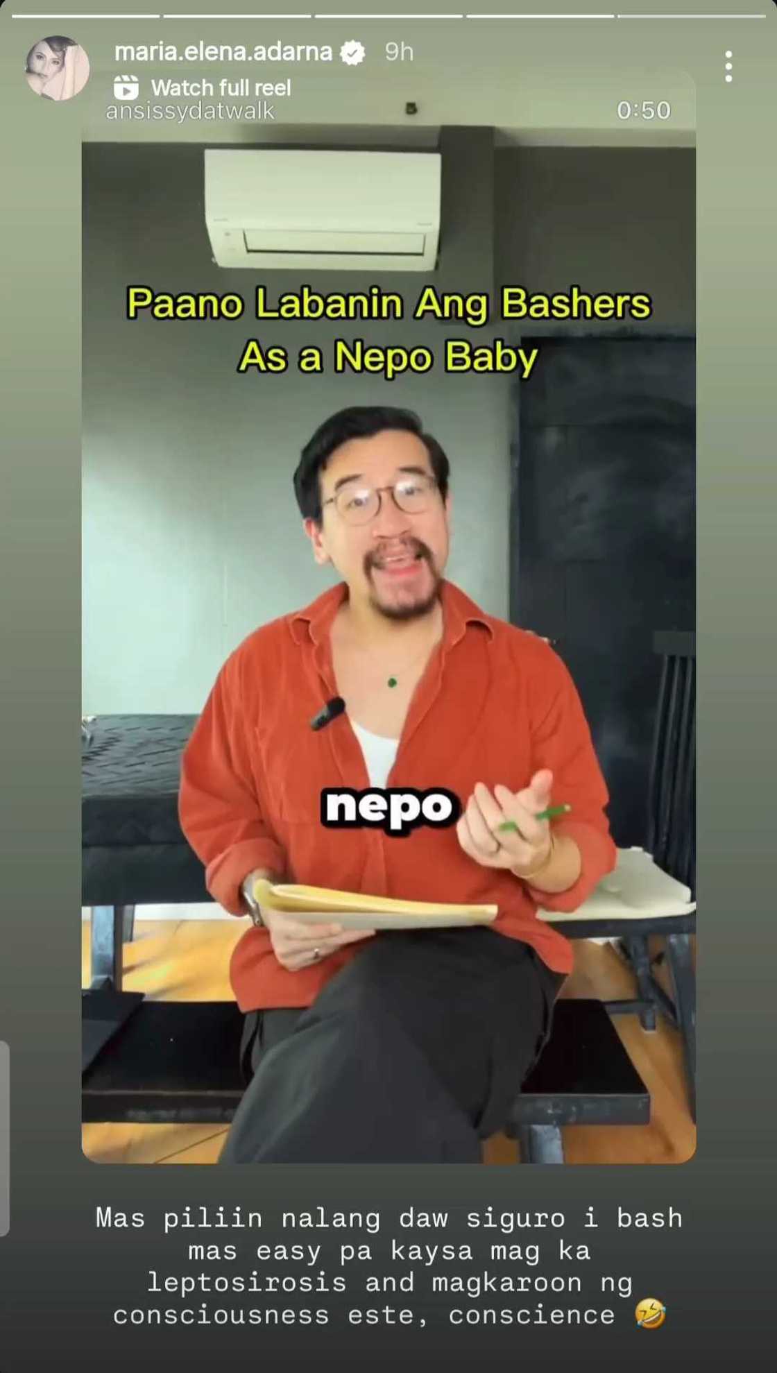 Ellen Adarna, may patutsada nang mapanood ang "as a nepo baby" video ni Ansis Sy Ellen Adarna, may patutsada nang mapanood ang "as a nepo baby" video ni Ansis Sy