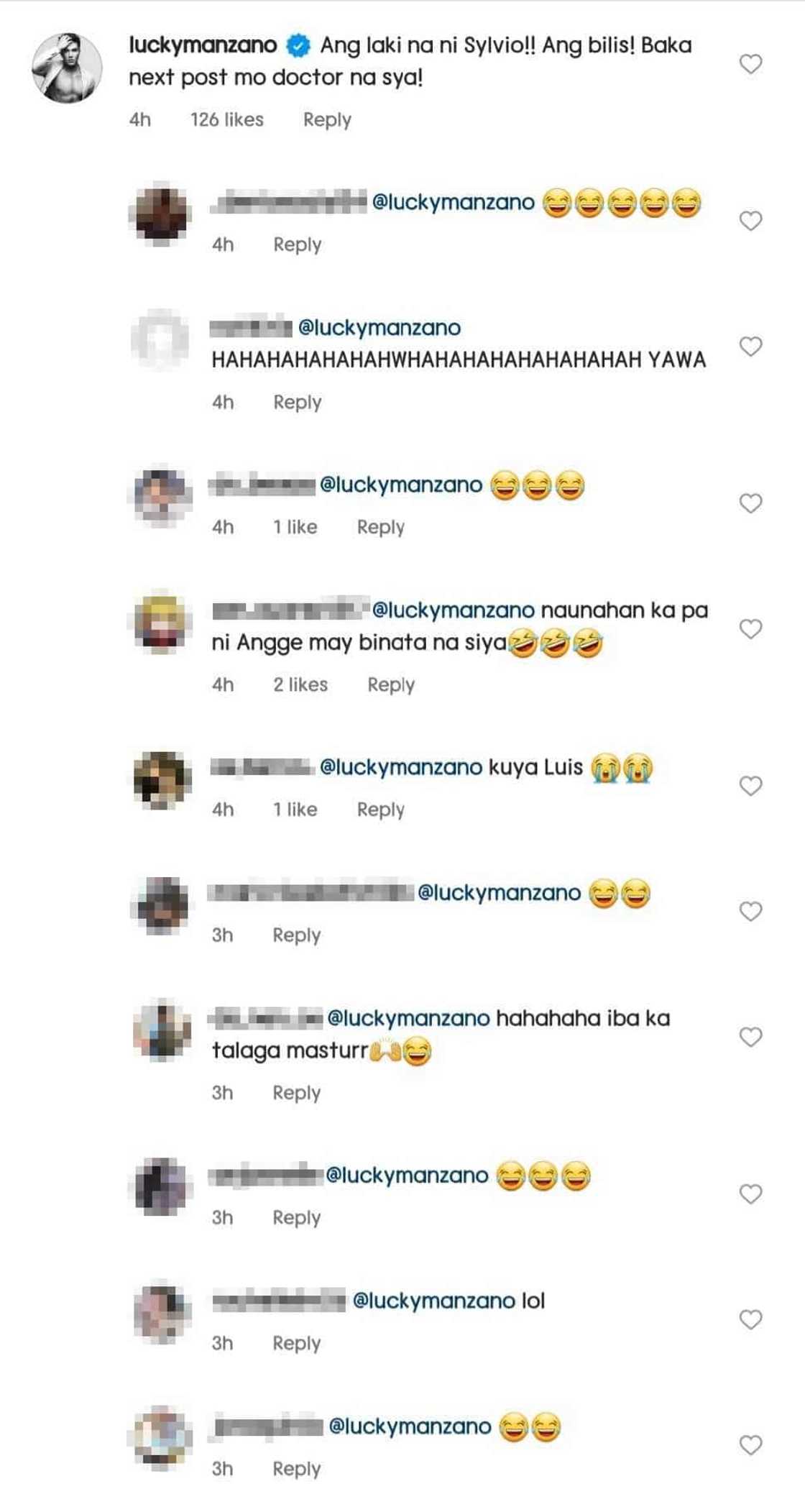 Netizens, labis na naaliw sa biro ni Luis Manzano sa post ni Angeline Quinto