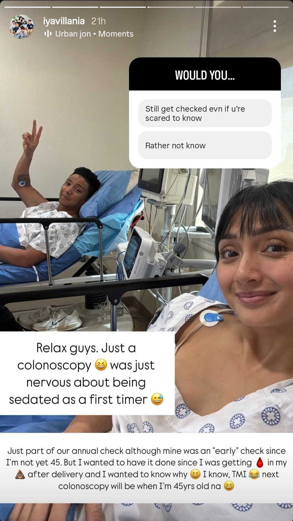 Iya Villania shares she got sedated for the first time for a medical procedure