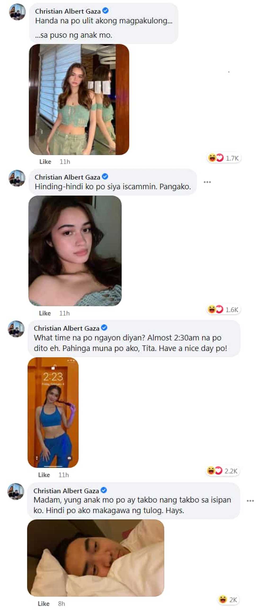 Sunshine Cruz, tinanong ni Xian Gaza kung may BF na si Angelina Sunshine Cruz, tinanong ni Xian Gaza kung may BF na si Angelina