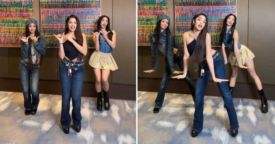 Andrea Brillantes dances 'Touch' with Katseye's Sophia & Manon