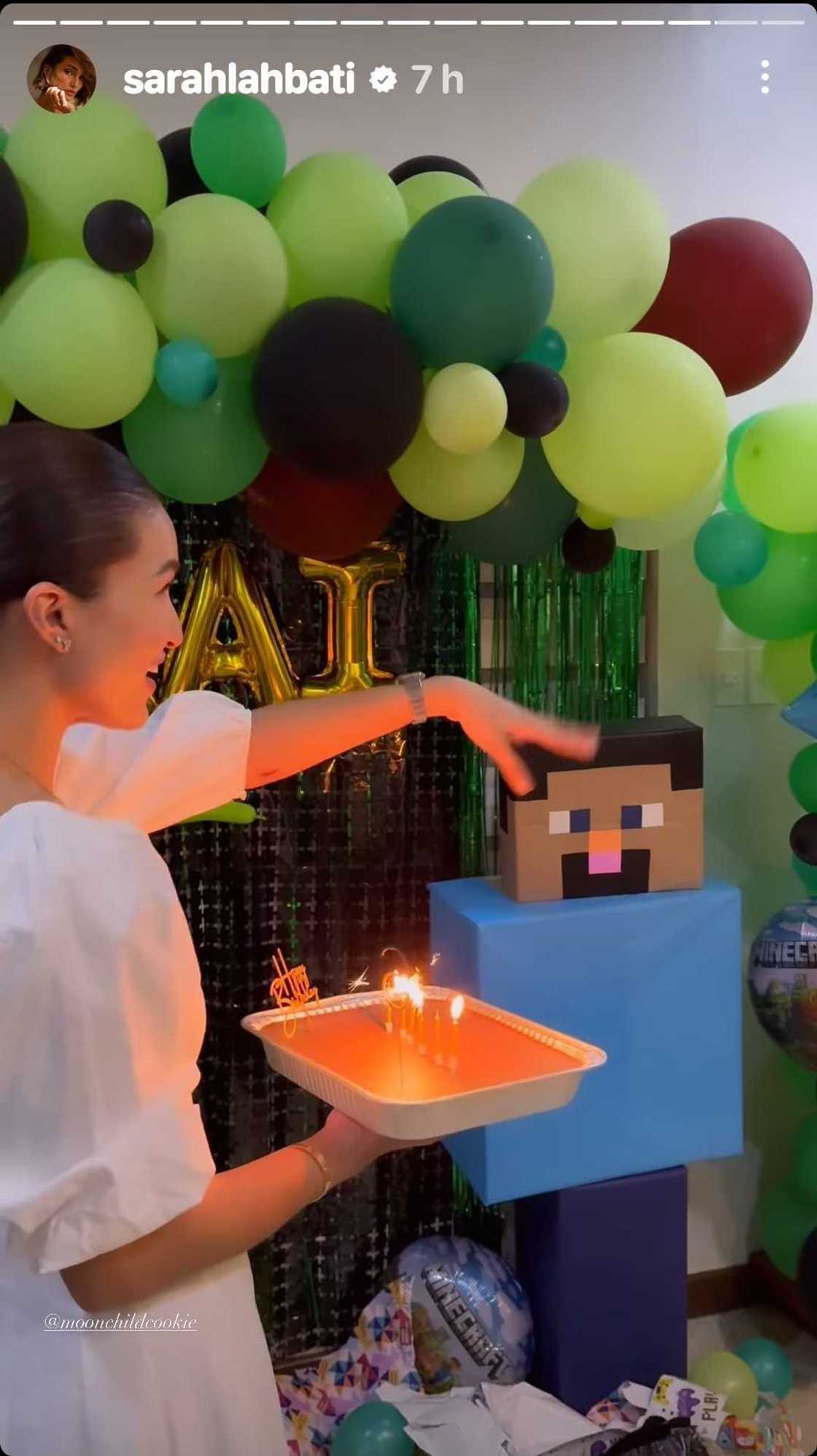 Sarah Lahbati shares video of Kai Gutierrez celebrating birthday with her Sarah Lahbati shares video of Kai Gutierrez celebrating birthday with her