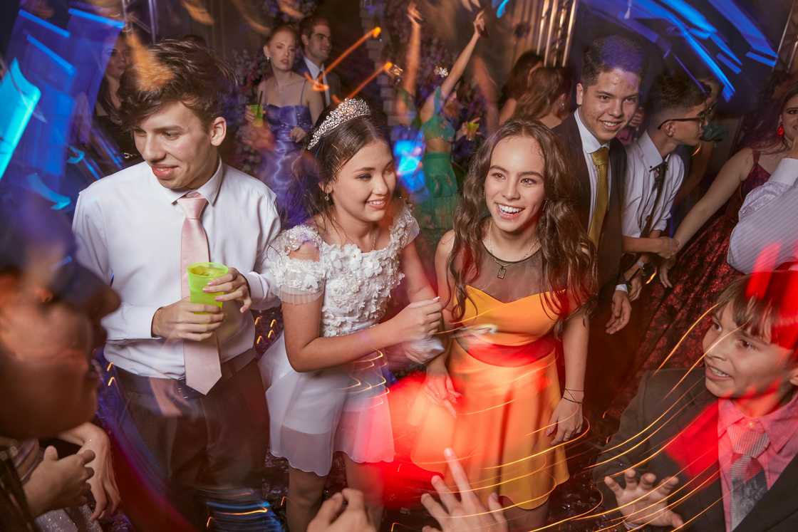 Young people during prom Young people during prom