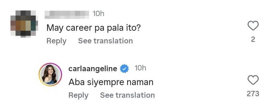 Carla Abellana, diretsahang sinagot ang "may career pa pala ito" na comment ng netizen Carla Abellana, diretsahang sinagot ang "may career pa pala ito" na comment ng netizen
