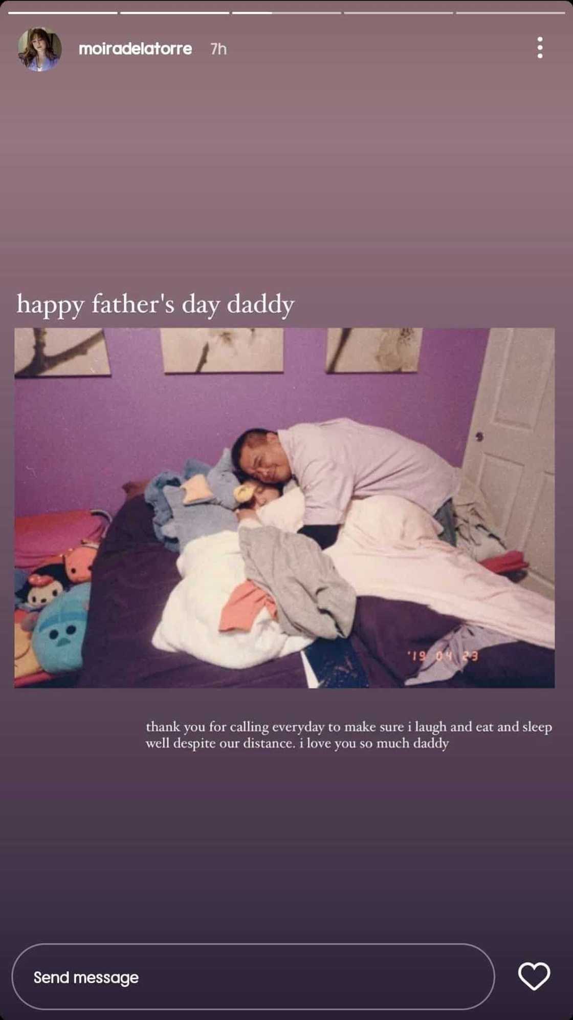 Moira Dela Torre pens heartfelt Father's Day messages for her two fathers Moira Dela Torre pens heartfelt Father's Day messages for her two fathers