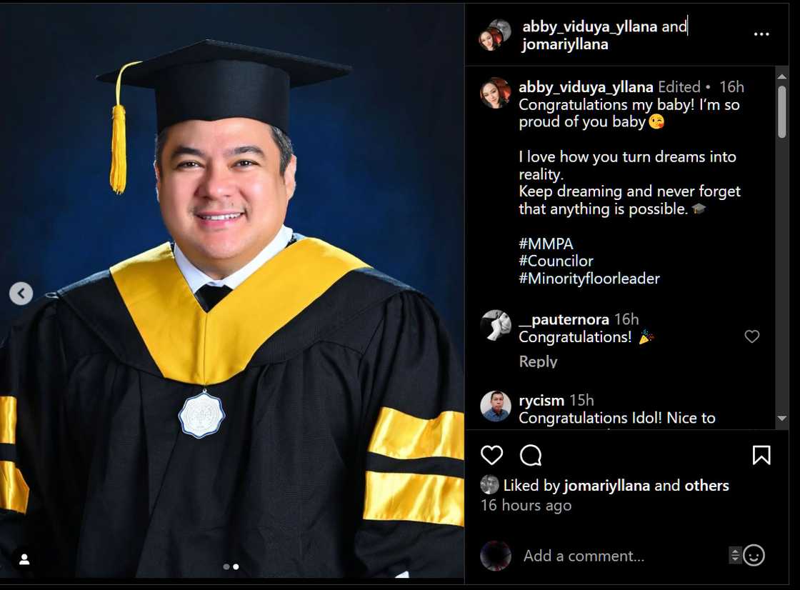 Jomari Yllana, finlex kanyang graduation photo; isa na ngayong master’s degree holder Jomari Yllana, finlex kanyang graduation photo; isa na ngayong master’s degree holder
