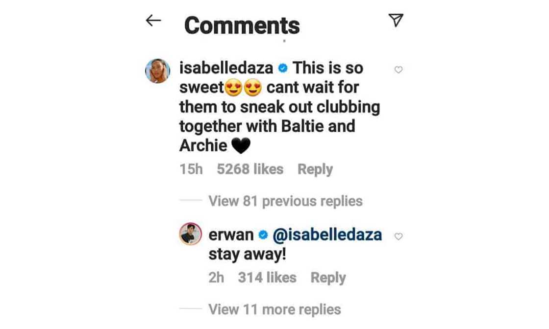 Erwan Heussaff hilariously dismissed Isabelle Daza's comment on Dahlia, Thylane “clubbing” soon