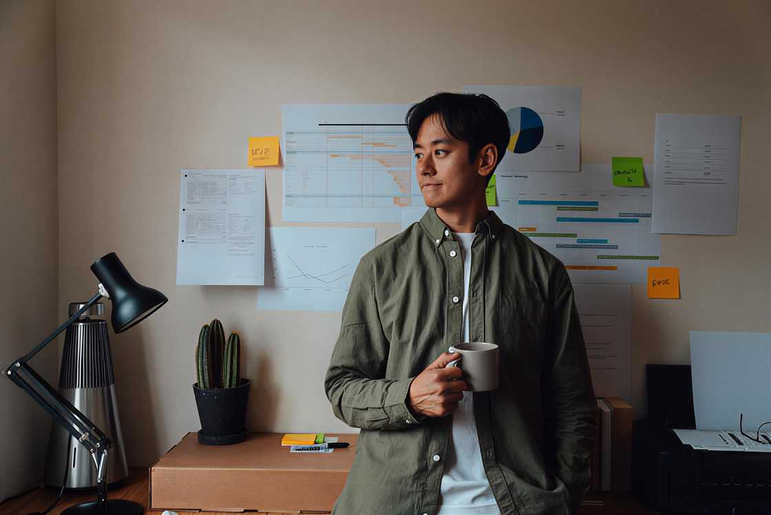 A thoughtful Asian man