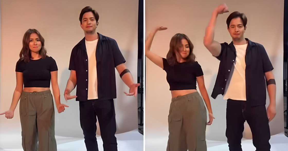 Kathryn Bernardo, Alden Richards, kumasa sa 'Maybe This Time' dance challenge Kathryn Bernardo, Alden Richards, kumasa sa 'Maybe This Time' dance challenge