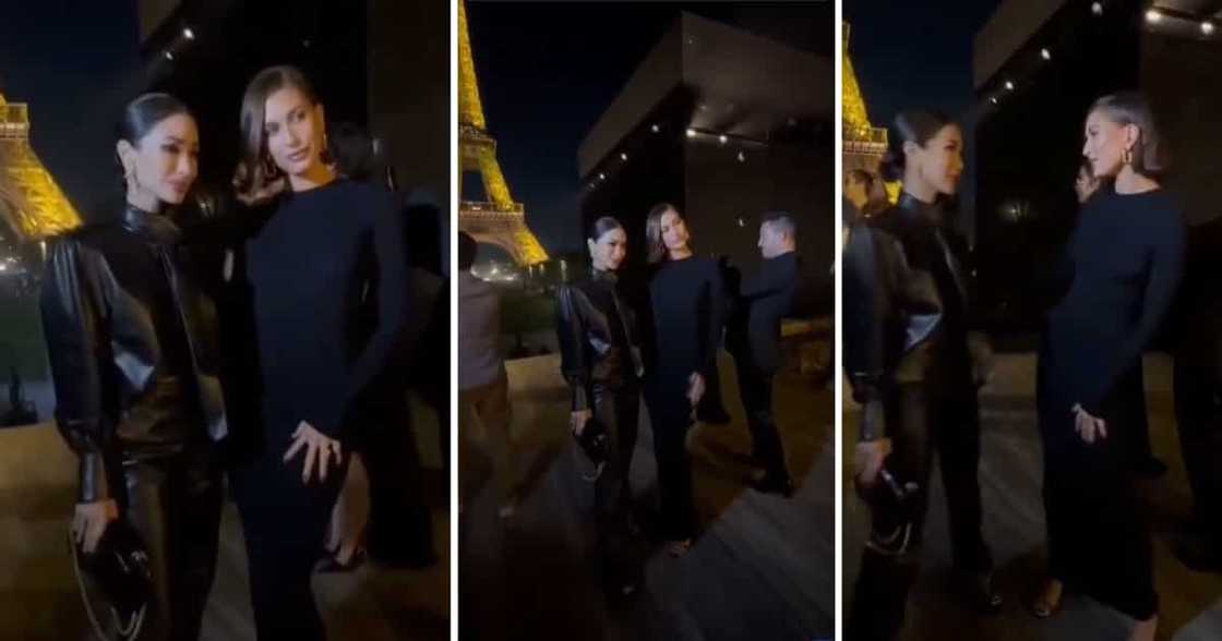 Heart Evangelista meets Hailey Bieber at Paris Fashion Week Heart Evangelista meets Hailey Bieber at Paris Fashion Week