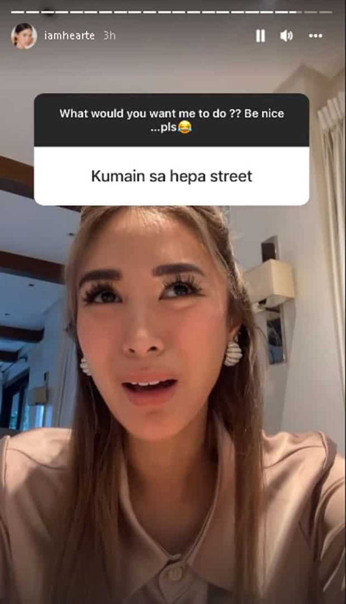 Heart Evangelista, nawindang sa ibig sabihin ng "hepa street": "Bakit hepa?"