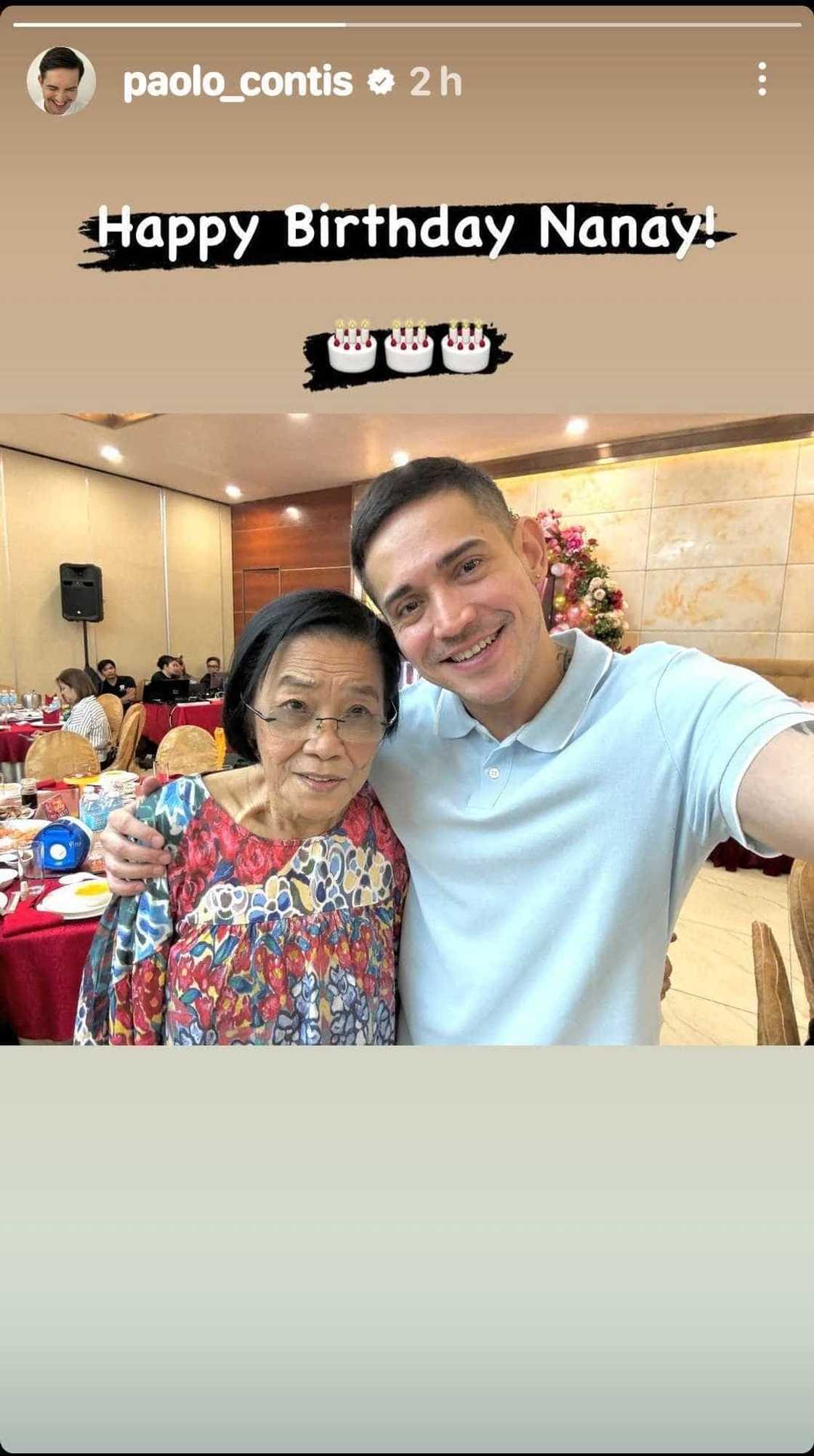 Paolo Contis posts birthday greeting for Manay Lolit Solis