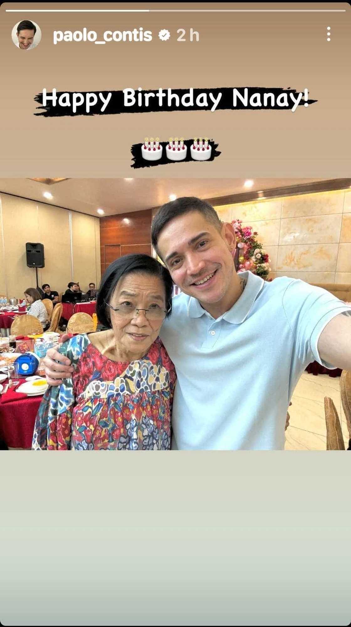 Paolo Contis posts birthday greeting for Manay Lolit Solis Paolo Contis posts birthday greeting for Manay Lolit Solis
