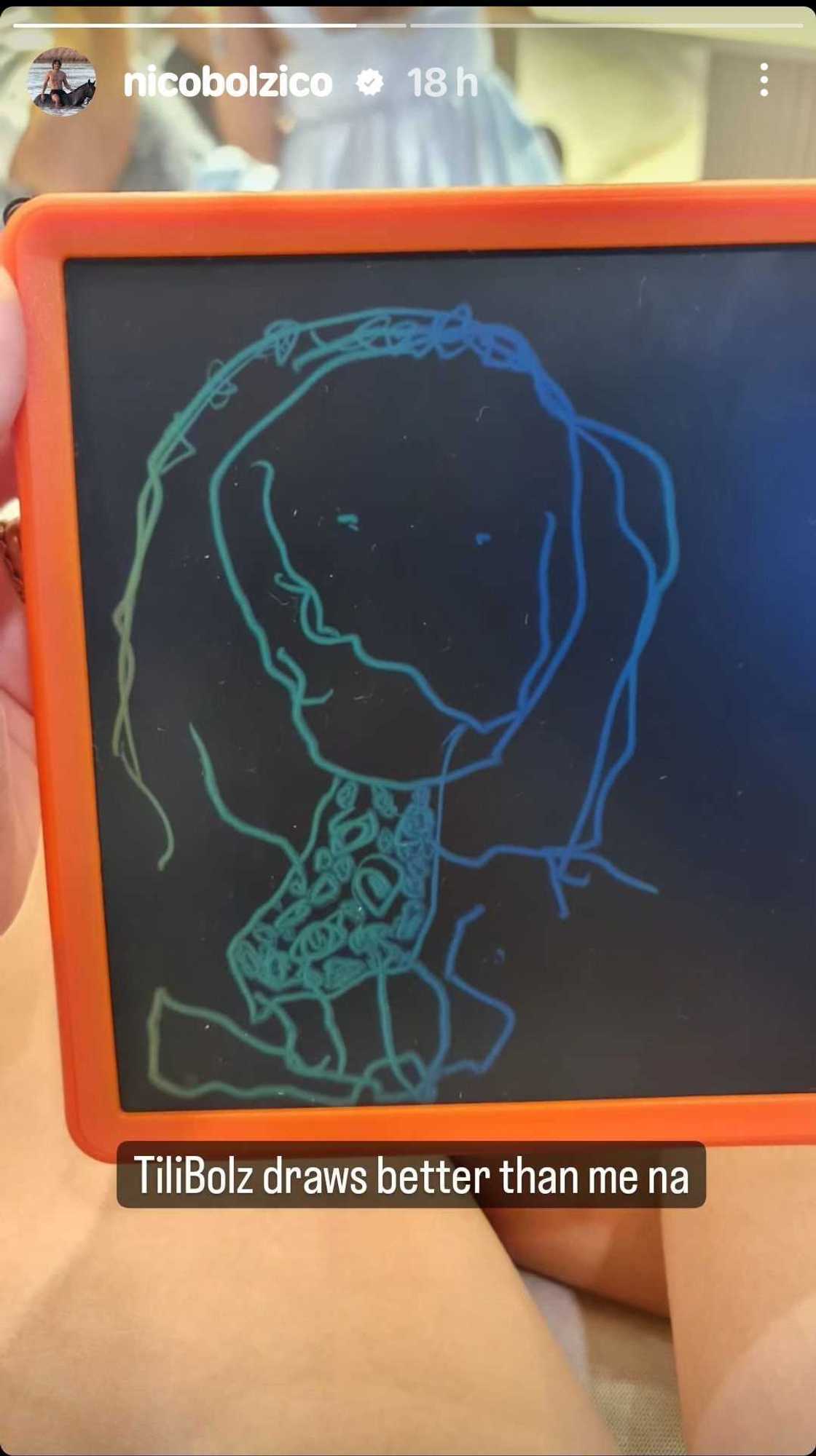 Nico Bolzico, ibinida cute na drawing ni Tili: “TiliBolz draws better than me na” Nico Bolzico, ibinida cute na drawing ni Tili: “TiliBolz draws better than me na”