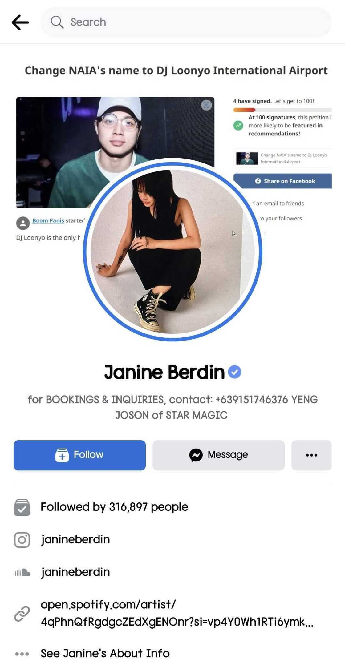 DJ Loonyo, umalma matapos gawing cover photo ni Janine Berdin ang 'airport' meme niya DJ Loonyo, umalma matapos gawing cover photo ni Janine Berdin ang 'airport' meme niya