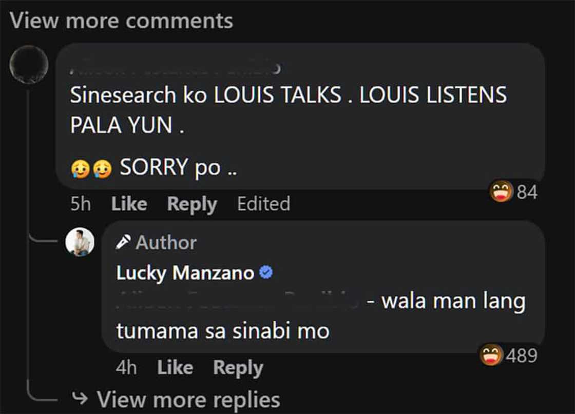 Luis Manzano, pabirong niresbakan komento ng netizen: “Wala man lang tumama sa sinabi mo”