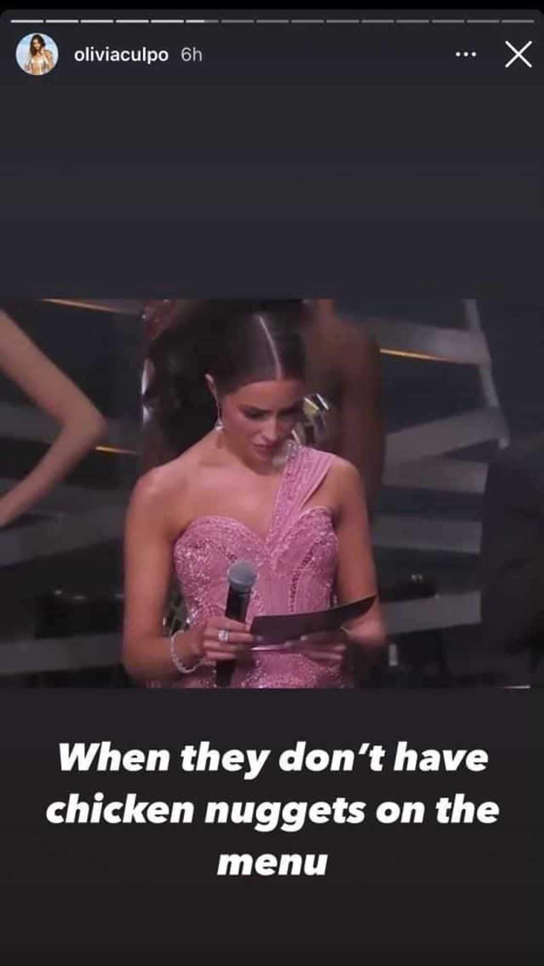 Olivia Culpo, nagpaliwanag tungkol sa kanyang viral 'confused face' sa 69th Miss Universe Olivia Culpo, nagpaliwanag tungkol sa kanyang viral 'confused face' sa 69th Miss Universe