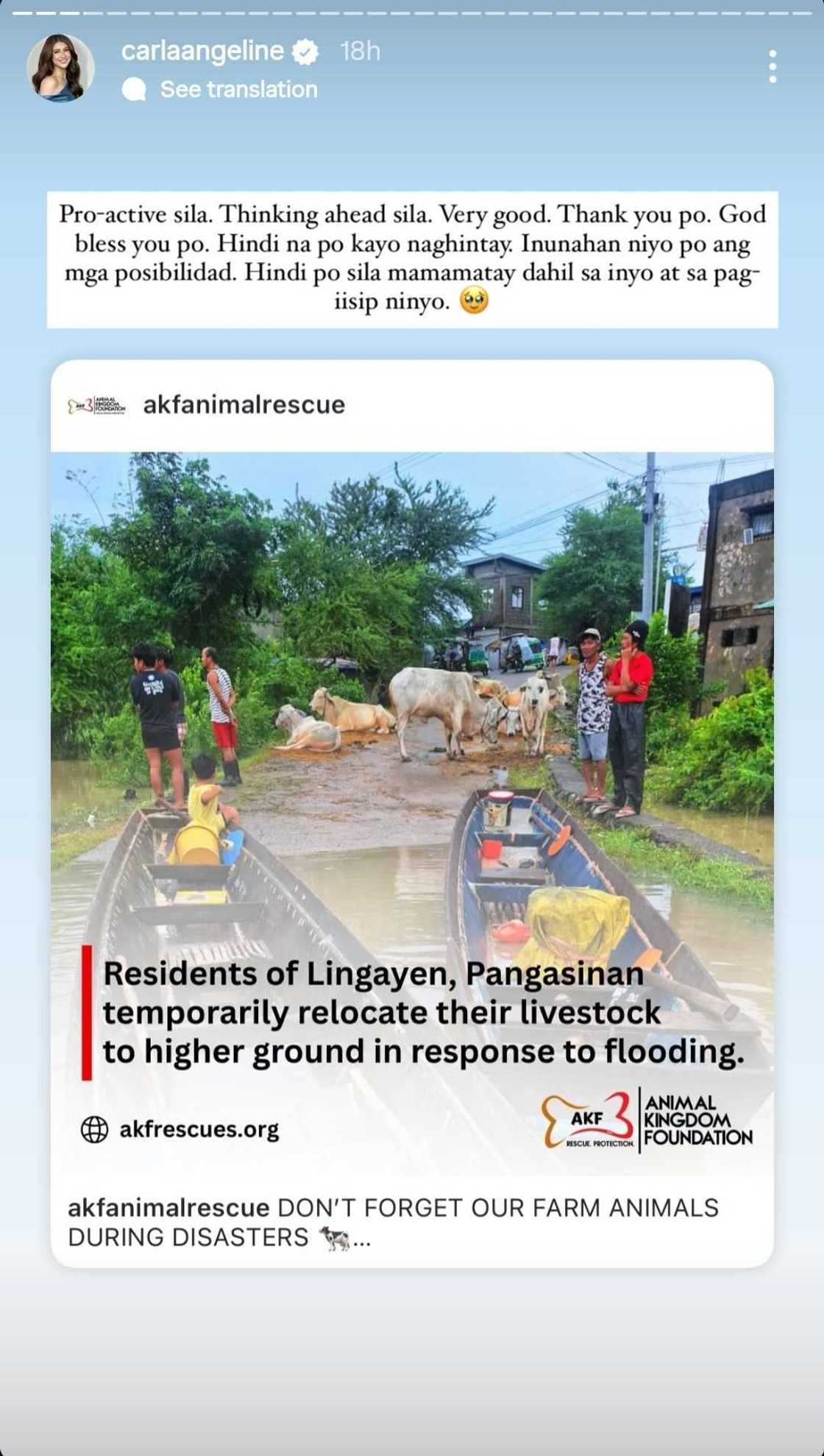 Carla Abellana commends the residents of Lingayen: "Inunahan niyo po ang mga posibilidad"