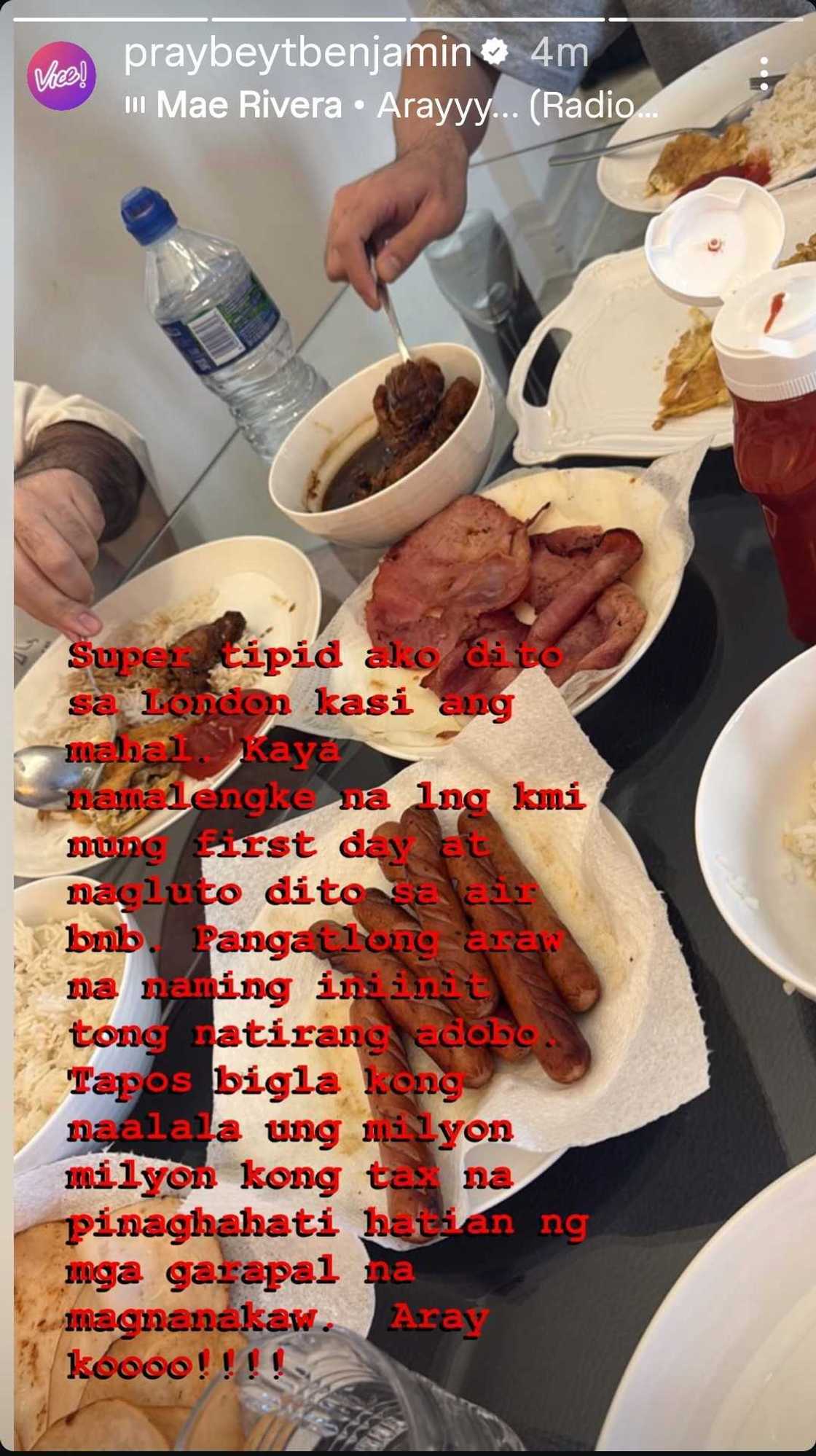 Vice Ganda links budgeting abroad to frustration over taxes Vice Ganda links budgeting abroad to frustration over taxes