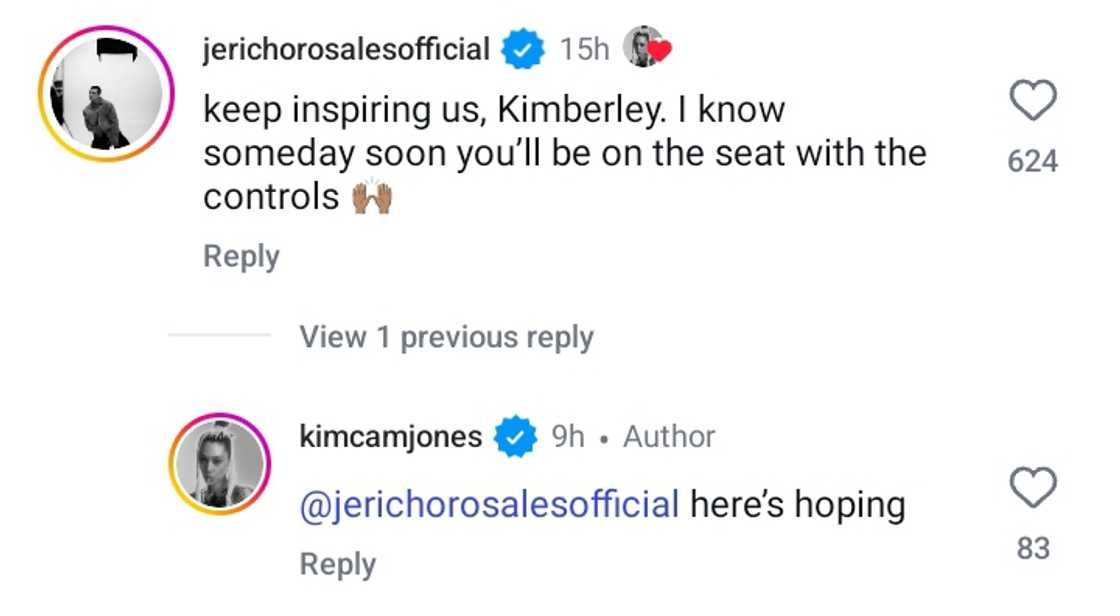 Jericho Rosales reacts to Kim Cam Jones wing walking to mark her birthday Jericho Rosales reacts to Kim Cam Jones wing walking to mark her birthday