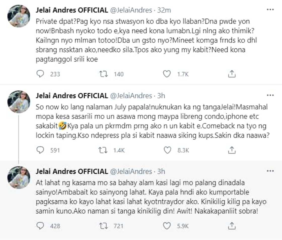 Jelai Andres, inihayag ang sama ng loob kay Jon Gutierrez