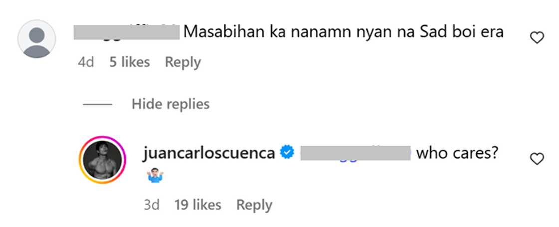 Jake Cuenca reacts to “sad boi era” comment on his photos Jake Cuenca reacts to “sad boi era” comment on his photos